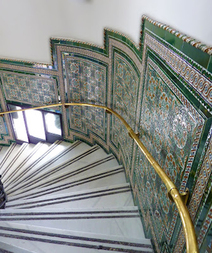 Escalera interior Palacio de Correos de Madrid